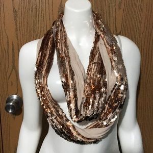 Sequined Infinity Scarf
